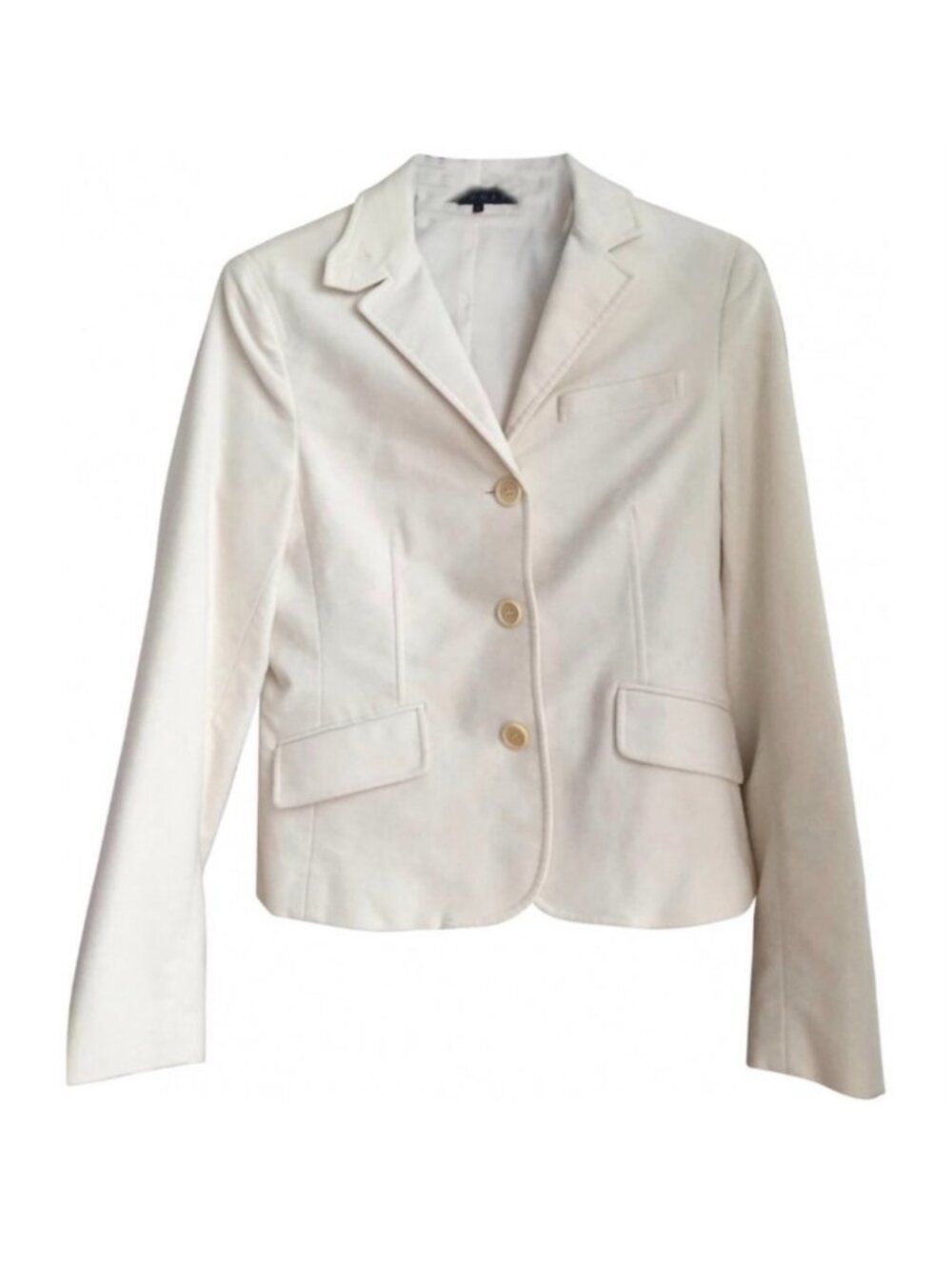 Theory Ivory Velvet Blazer Jacket Size 6